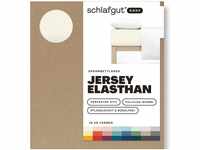 Schlafgut EASY Jersey Elasthan Spannbettlaken yellow light 140-160x200-220 cm