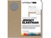 Schlafgut EASY Jersey Elasthan Topper Spannbettlaken grey mid 90-100x190-220 cm