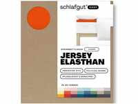 Schlafgut EASY Jersey Elasthan Topper Spannbettlaken red mid 90-100x190-220 cm