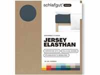 Schlafgut EASY Jersey Elasthan Spannbettlaken grey deep 180-200x200-220 cm