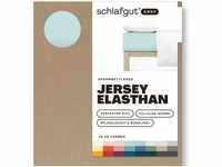 Schlafgut EASY Jersey Elasthan Spannbettlaken petrol light 180-200x200-220 cm