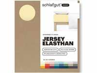 Schlafgut EASY Jersey Elasthan Spannbettlaken yellow mid 180-200x200-220 cm