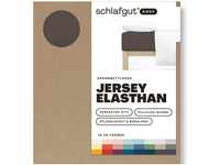 Schlafgut EASY Jersey Elasthan Spannbettlaken sand deep 140-160x200-220 cm