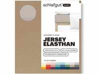 Schlafgut EASY Jersey Elasthan Spannbettlaken sand mid 180-200x200-220 cm