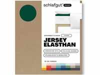 Schlafgut EASY Jersey Elasthan Topper Spannbettlaken green deep 180-200x200-220...