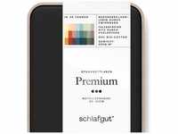 Schlafgut Premium Spannbettlaken off black 140-160x200-220 cm