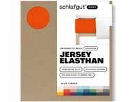 Schlafgut EASY Jersey Elasthan Boxspring Spannbettlaken red mid 120-130x200-220...
