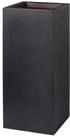 aplanta Blumentopf Pflanzk&uuml;bel rechteckig Smooth schwarz, 36x36x79 cm