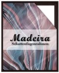Einzelrahmen Schattenfugenrahmen Madeira, (1 St&uuml;ck), 20x20 cm, Dunkelbraun, Holz