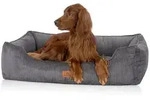 Knuffelwuff Tierbett Hundebett aus Cord Nunavut, Orthop&auml;disch grau 85 cm x 120...