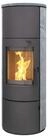 Thermia Kaminofen M&uuml;nchen XL Stahl gussgrau Speckstein, 7 kW, Dauerbrand