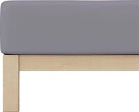 Schlafgut Pure Bio-Spannbettlaken grey mid 180-200x200-220 cm