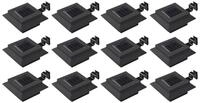 vidaXL LED Solarleuchte Solar-Au&szlig;enleuchten 12 Stk. LED Rechteckig 12 cm...