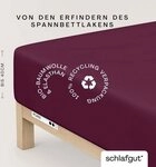 Schlafgut Spannbettlaken PURE BOXSPRING Bio-Baumwolle mit Elasthan, 170 g/m&sup2;,