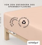 Schlafgut Spannbettlaken PURE BOXSPRING Bio-Baumwolle mit Elasthan, 170 g/m&sup2;,
