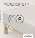 Schlafgut Spannbettlaken PURE BOXSPRING Bio-Baumwolle mit Elasthan, 170 g/m&sup2;,