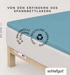 Schlafgut Spannbettlaken PURE TOPPER Bio-Baumwolle mit Elasthan 170 g/m&sup2; f&uuml;r...