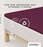 Schlafgut Pure Topper Bio-Spannbettlaken purple deep 140-160x200-220 cm Schlafgut Pure Topper Bio-Spannbettlaken purple deep 140-160x200-220 cm