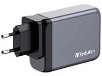 Verbatim GaN-Ladegerät 100W, 1x USB-A, 3x USB-C Notebook-Ladegerät