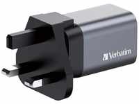 Verbatim GaN-Ladegerät 35W, 1x USB-A, 1x USB-C Notebook-Ladegerät