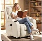 HOMCOM Massagesessel Relaxsessel mit Liegefunktion, Fernsehsessel mit...