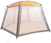 vidaXL Pool&uuml;berdachung vidaXL Pool-Zelt Stoff 590x520x250 cm Grau