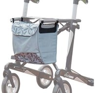 RUSSKA Rollator Tasche mit Magnetverschluss - Ornament Grau