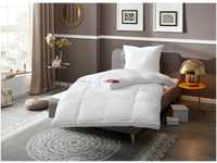 Ribeco Betten-Set extra dick silberweiß 155x220 cm weiß extrawarm (6192971020)