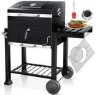 KESSER Holzkohlegrill Grill Grillwagen BBQ Smoker XL Holzkohlegrill mit Deckel,