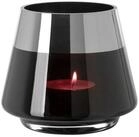 Fink Teelichthalter JONA - Windlicht schwarz - Deko Teelichthalter Glas -...