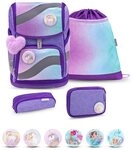 Belmil Schulranzen Smarty Schulranzen Set 5-teilig mit 6 Patches