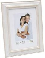 Deknudt Rahmen S221H1 13x18 Holz wei&szlig; mit beige