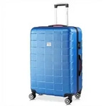 monzana Hartschalen-Trolley Exopack Line, 4 Rollen blau 51 cm x 30 cm x 76 cm