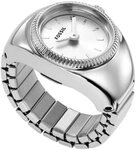 Fossil Uhrenring WATCH RING ES5245, Quarzuhr, Damenuhr, analog, Edelstahl, Flexband,