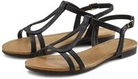 Sandale VIVANCE "offener Schuh", M&auml;dchen, Gr. 35, schwarz, Obermaterial: 100%