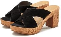 LASCANA Sommerschuh, offener Schuh, Sandalette, Mule, Pantolette aus Leder mit