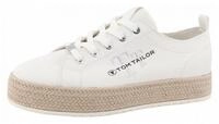 TOM TAILOR Schn&uuml;rschuh wei&szlig;
