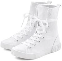 LASCANA Stiefelette im Combat Look, High Top Sneaker, Schn&uuml;rschuh, Textil-Boots