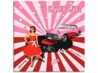 Artland Wandbild Rock'n Roll die 50er Jahre, Auto (1 St), als Alubild,...