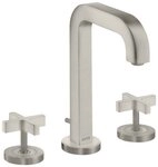 hansgrohe Waschtischarmatur Axor Citterio 3-Loch Kreuzgriff mit