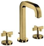 hansgrohe Waschtischarmatur Axor Citterio 3-Loch Kreuzgriff mit