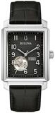 Bulova Automatikuhr Sutton 96A269, Armbanduhr, Herrenuhr, Damenuhr, Lederarmband