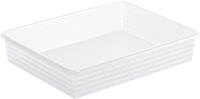 ROTHO Aufbewahrungskorb Rotho Formatk&ouml;rbchen Linus A4 transparent 34,5 x