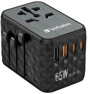 Verbatim UTA-05 GaN III USB Ladeger&auml;t 65 W 2x USB-A, 2x USB-C&reg; USB PD, USB PD