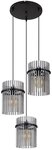 GLOBO LIGHTING Pendelleuchte GORLEY, ohne Leuchtmittel, Design Glasst&auml;be,