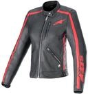 Alpinestars Motorradjacke Alpinestars Stella Dyno Lederjacke schwarz / rot motorrad