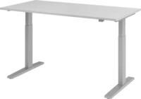 HAMMERBACHER Schreibtisch Sitz-Steh-Schreibtisch elektrisch 160x80cm Grau/Silber