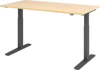 HAMMERBACHER Schreibtisch Sitz-Steh-Schreibtisch elektrisch 160x80cm Ahorn/Graphit