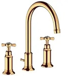 hansgrohe Waschtischarmatur Axor Montreux 180 3-Loch Kreuzgriff mit