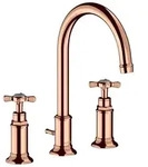 hansgrohe Waschtischarmatur Axor Montreux 180 3-Loch Kreuzgriff mit